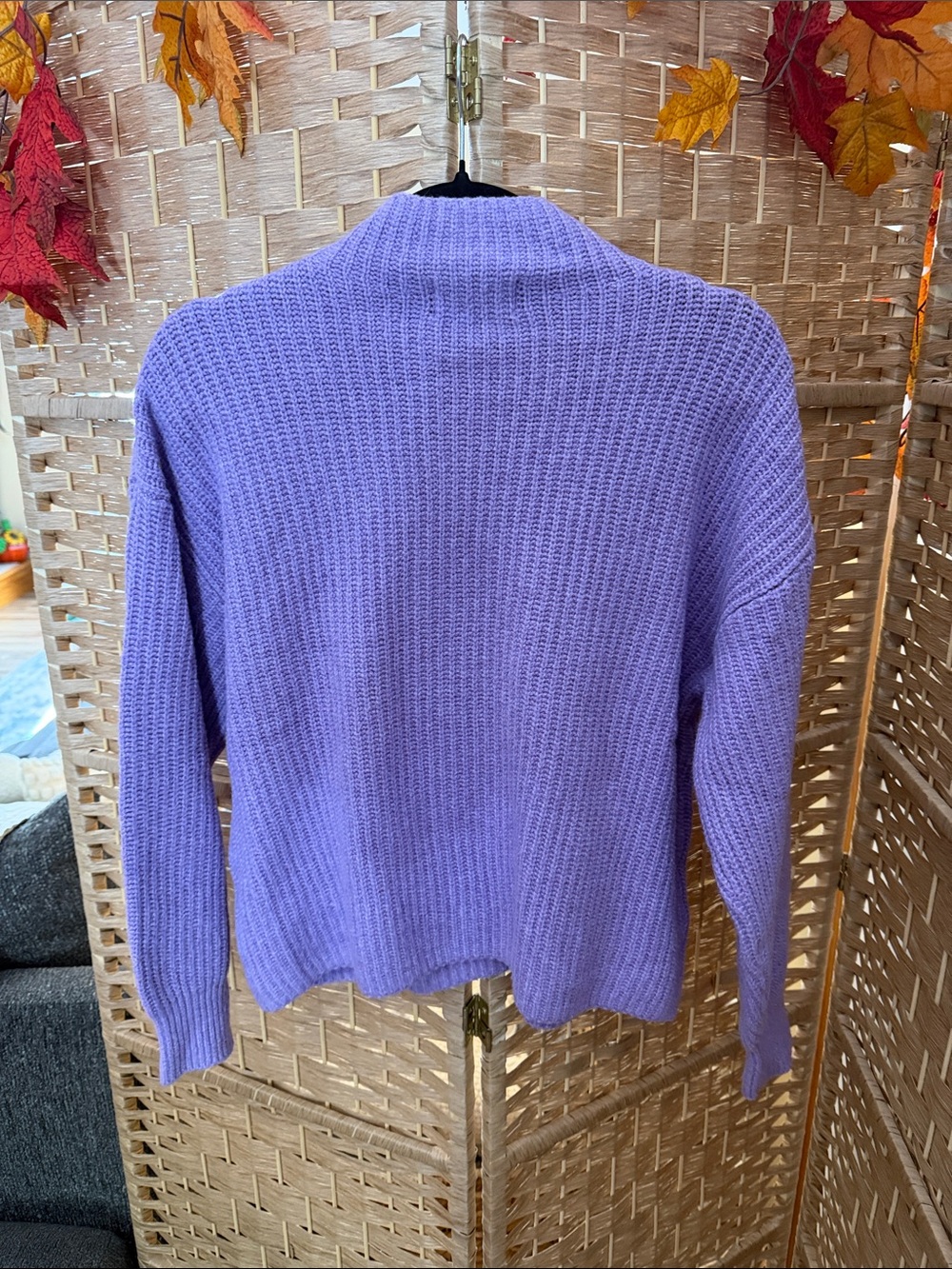 Old Navy Lavender Mock Neck Sweater - Picture 4 of 4